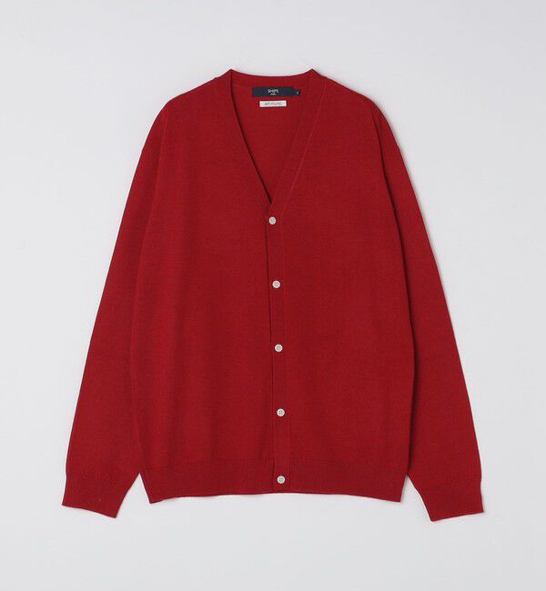 SHIPS Colors 「SHIPS Colors:〈手洗い可能〉アンチピリング 12ゲージ カーディガン」|カーディガン|レッド