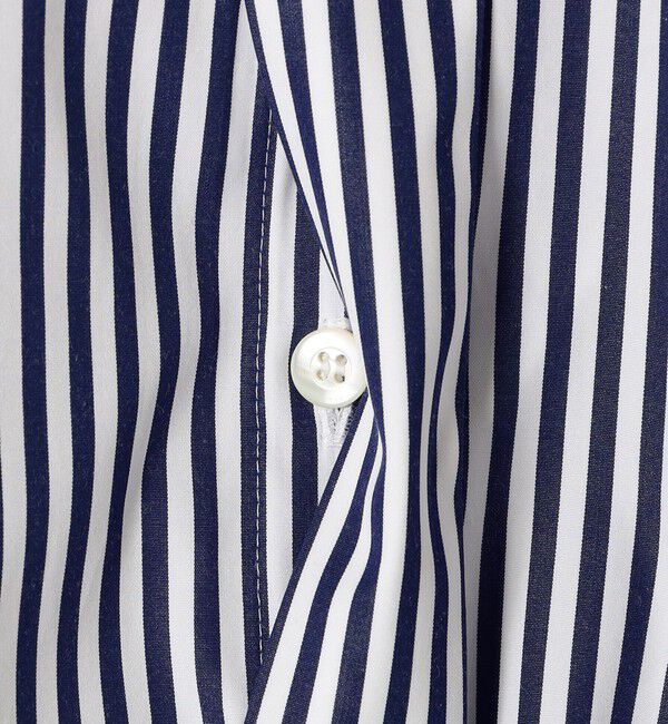 SHIPS for women「SHIPS Primary Navy Label:SUVIN コットン クレリック シャツ」|シャツ・ブラウス|