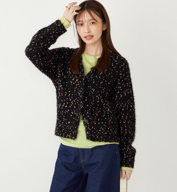 SHIPS Colors 「SHIPS Colors:〈手洗い可能〉カラー ネップ ニットカーディガン◇」|カーディガン|