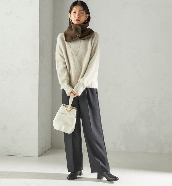 SHIPS for women「〈手洗い可能〉ボア フリース リバーシブル ネックウォーマー」|スヌード|