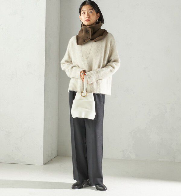 SHIPS for women「〈手洗い可能〉ボア フリース リバーシブル ネックウォーマー」|スヌード|