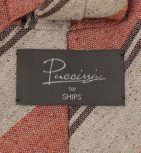 SHIPS「Puccini: シルク メランジ レジメンタル ネクタイ」|ネクタイ・蝶ネクタイ|