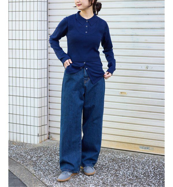 OUTDOOR PRODUCTS Usual Things「ニットシャツニットビスチェ2点SET」|ニット・セーター|