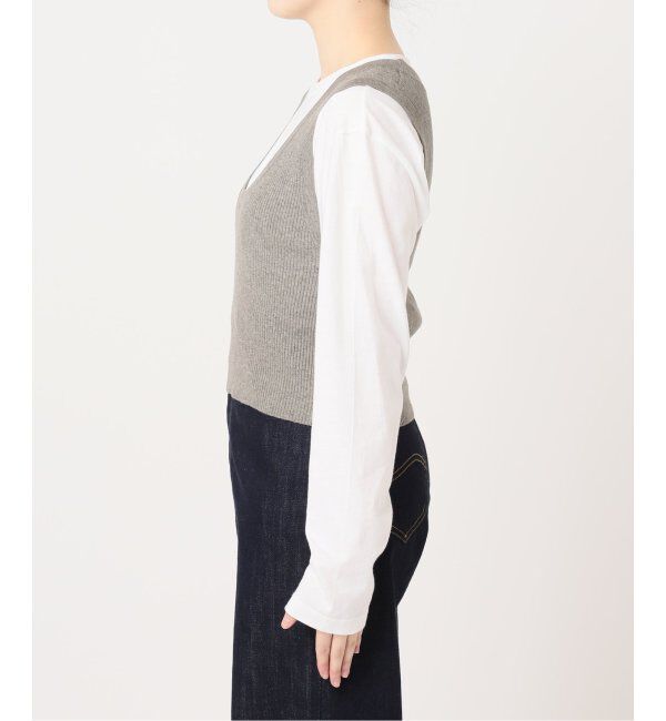 OUTDOOR PRODUCTS Usual Things「ニットシャツニットビスチェ2点SET」|ニット・セーター|