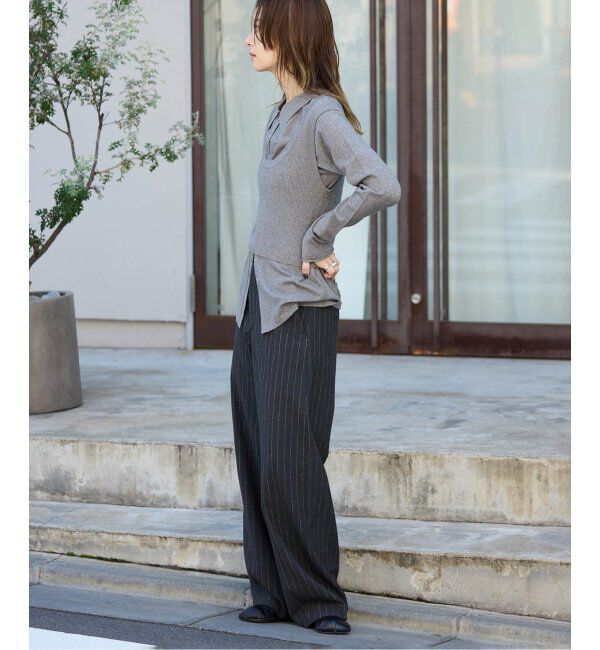 OUTDOOR PRODUCTS Usual Things「ニットシャツニットビスチェ2点SET」|ニット・セーター|