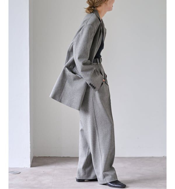 OUTDOOR PRODUCTS Usual Things「PEメランジ2Bジャケット セットアップ対応」|テーラードジャケット|