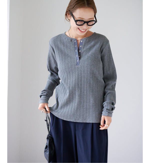 OUTDOOR PRODUCTS Usual Things「リブヘンリーネックTEE」|Tシャツ・カットソー|