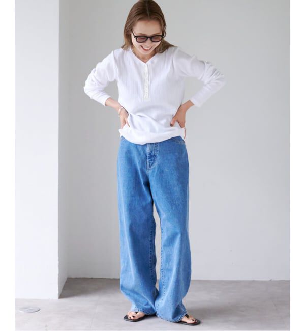 OUTDOOR PRODUCTS Usual Things「リブヘンリーネックTEE」|Tシャツ・カットソー|