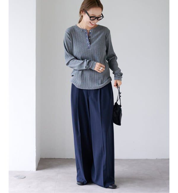 OUTDOOR PRODUCTS Usual Things「リブヘンリーネックTEE」|Tシャツ・カットソー|