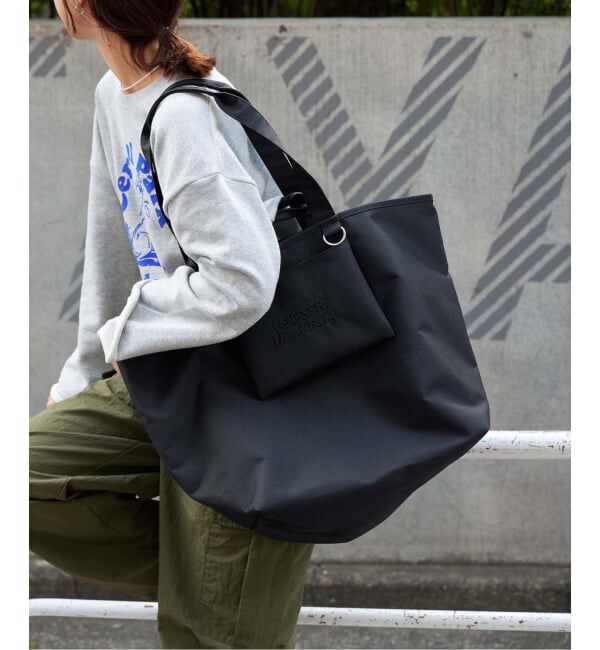 OUTDOOR PRODUCTS Usual Things「USUAL THINGS TOTE LARGE ユニセックス対応」|トートバッグ|ブラック
