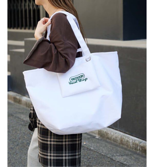 OUTDOOR PRODUCTS Usual Things「USUAL THINGS TOTE LARGE ユニセックス対応」|トートバッグ|