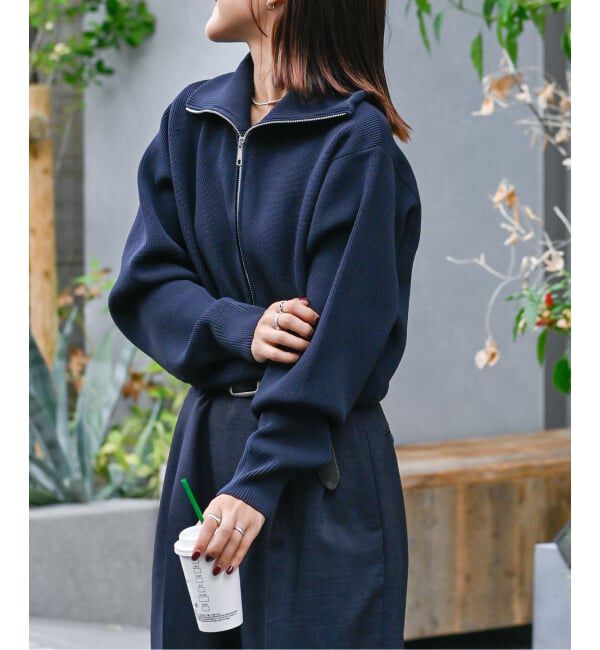 OUTDOOR PRODUCTS Usual Things「LOGAN別注 ライトウエイトハーフジップニット」|ニット・セーター|