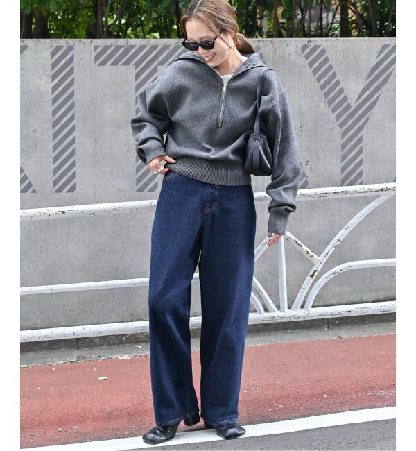 OUTDOOR PRODUCTS Usual Things「LOGAN別注 ライトウエイトハーフジップニット」|ニット・セーター|