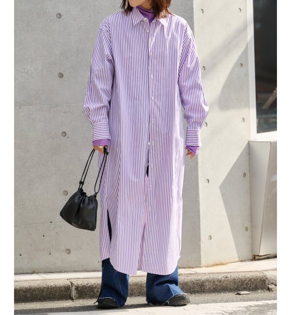 OUTDOOR PRODUCTS Usual Things「≪予約≫コットンポリエステルロンストシャツワンピース」|ワンピース|