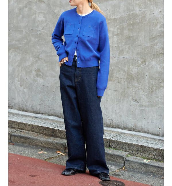 OUTDOOR PRODUCTS Usual Things「≪予約≫コットンスムースポケットコンパクトカーディガン」|カーディガン|