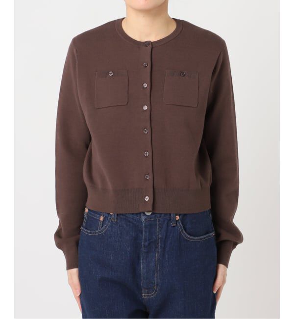 OUTDOOR PRODUCTS Usual Things「≪予約≫コットンスムースポケットコンパクトカーディガン」|カーディガン|