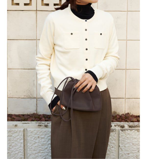 OUTDOOR PRODUCTS Usual Things「≪予約≫コットンスムースポケットコンパクトカーディガン」|カーディガン|