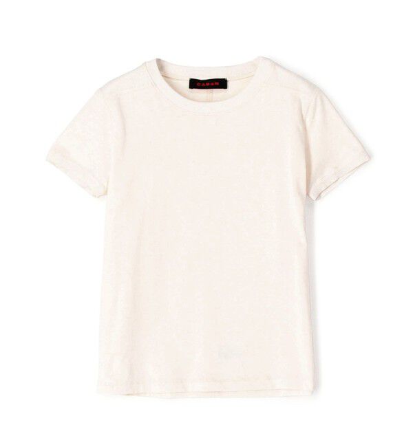 CABaN「コットン リブコンビクルーネックプルオーバー」|Tシャツ・カットソー|41 ライトベージュ