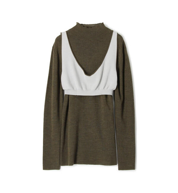 BACCA「メルノウール ブラトップコンビニット」|ニット・セーター|