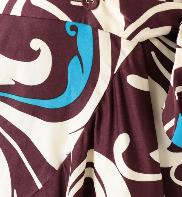 TOMORROWLAND BUYING WEAR「【別注】Rodebjer&times;TOMORROWLAND レーヨン プリントラップスカート」|フレア|