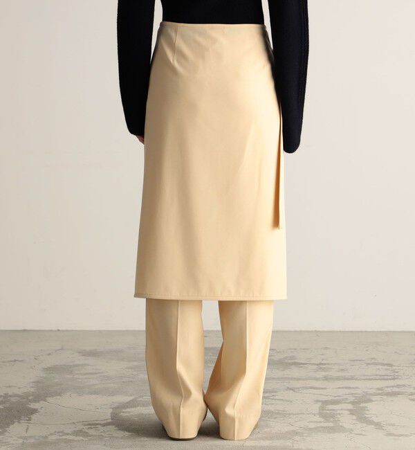 BACCA「ウールレーヨンツイル オーバースカート」|スカート|