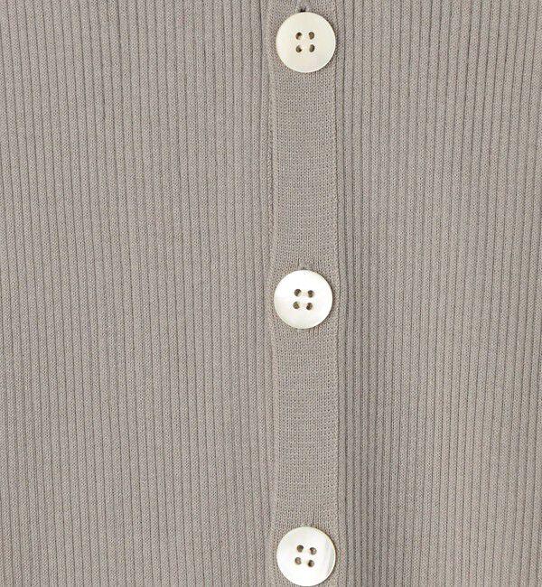 GALERIE VIE「ギザコットンリブ Vネックロングカーディガン」|カーディガン|