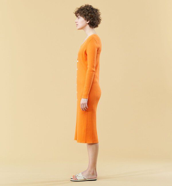 GALERIE VIE「ギザコットンリブ Vネックロングカーディガン」|カーディガン|