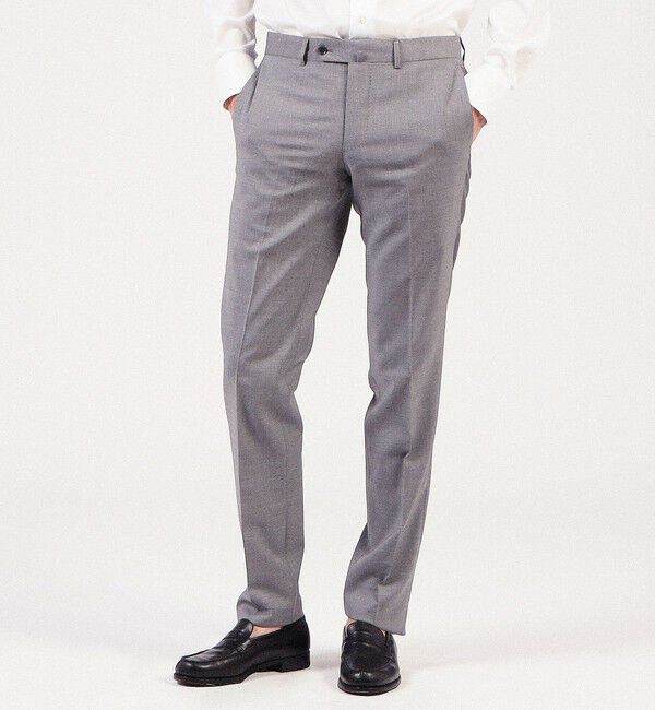 TOMORROWLAND MENS「Super100'sウール ノープリーツスリムスラックス Angelico」|スラックス|