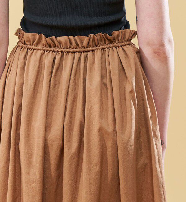 DES PRES「コットンシルクタイプライター ギャザースカート」|スカート|