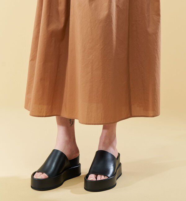 DES PRES「コットンシルクタイプライター ギャザースカート」|スカート|