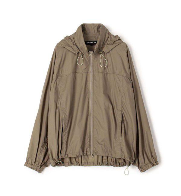 GALERIE VIE「マイクロリップストップ  ジップアップブルゾン」|ブルゾン・スタジャン|43 ベージュ