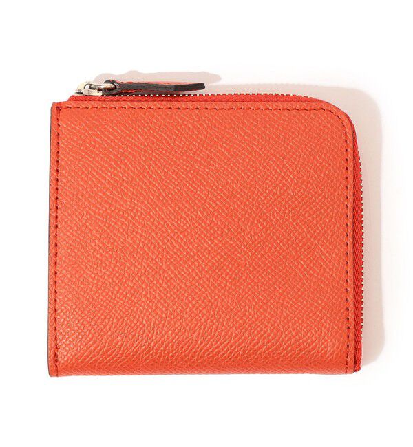 TOMORROWLAND GOODS「【別注】BROOKLYN MUSEUM シュリンクレザー Lジップウォレット」|財布|27 オレンジ