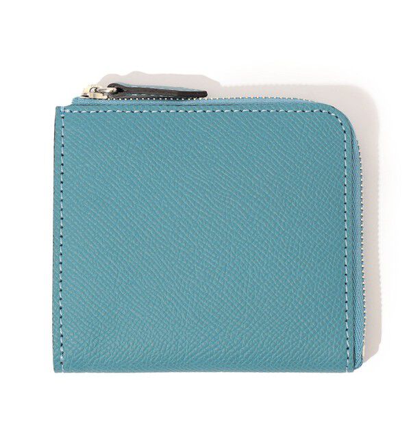 TOMORROWLAND GOODS「【別注】BROOKLYN MUSEUM シュリンクレザー Lジップウォレット」|財布|63 ライトブルー