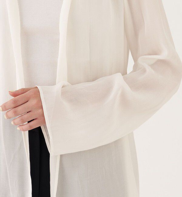 DES PRES「シアーストライプジャカード ギャザーブラウス」|シャツ・ブラウス|