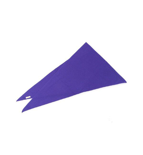 TOMORROWLAND GOODS「TOMORROWLAND トライアングルニットストール」|ストール|77 パープル