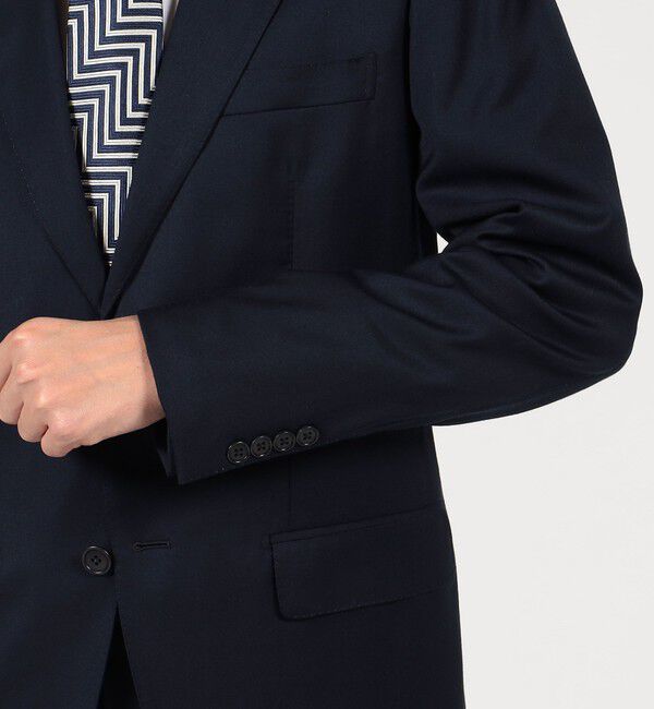 TOMORROWLAND MENS「ストレッチサキソニー シングルブレステッド2Bジャケット」|テーラードジャケット|