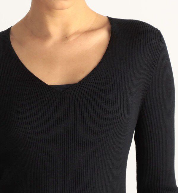Edition「コットンシルク バックオープンニットトップス」|ニット・セーター|