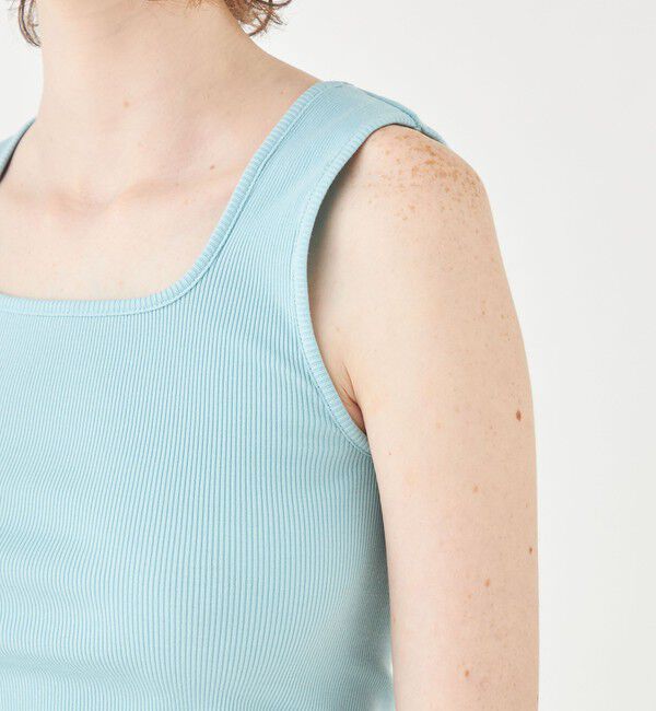 Ballsey「スーピマテレコ スクエアネックタンクトップ」|タンクトップ|
