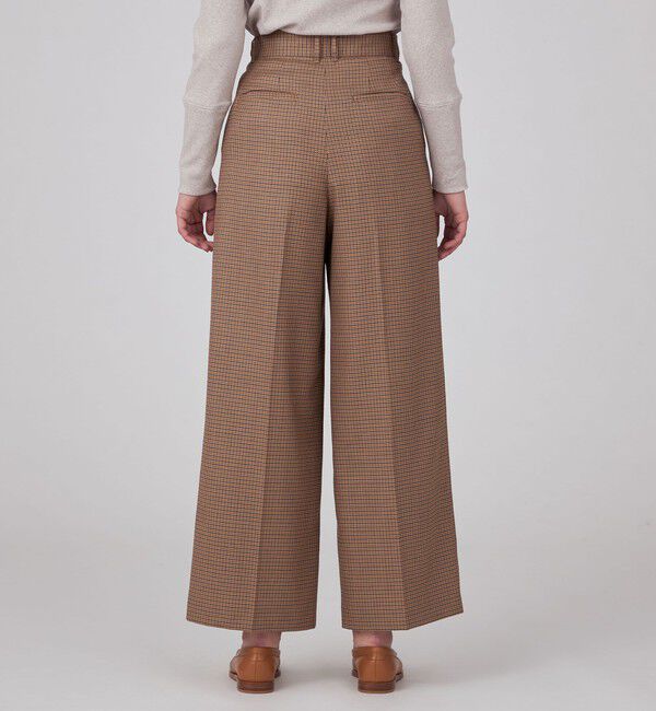 MACPHEE「ウールナチュラルストレッチ タックワイドパンツ」|その他|