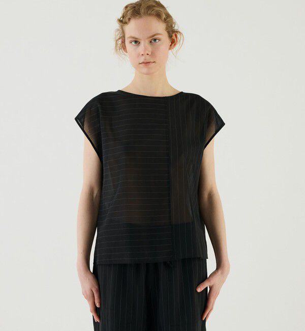 GALERIE VIE「ボイルコットン ドロップショルダーTシャツ」|シャツ・ブラウス|