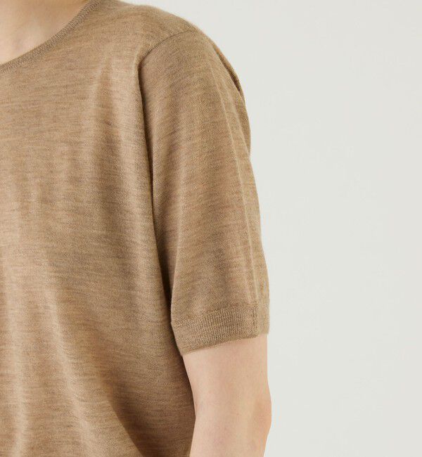 GALERIE VIE「ウーステッドカシミヤ ハーフスリーブプルオーバー」|ニット・セーター|