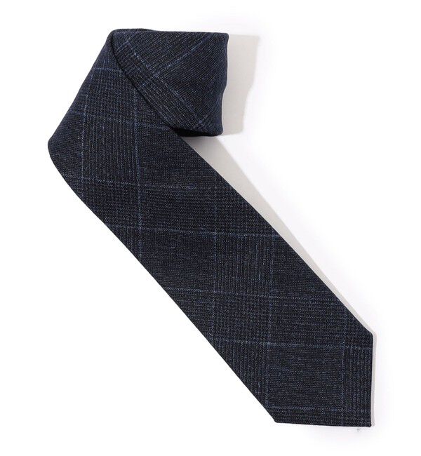 TOMORROWLAND GOODS「STEFANO BIGI ウールシルクリネン チェックネクタイ」|ネクタイ・蝶ネクタイ|68 ネイビー系