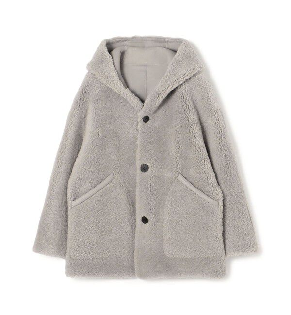 GALERIE VIE「セミカーリームートン フーデットコート」|その他|13 ライトグレー