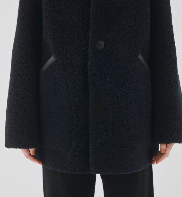 GALERIE VIE「セミカーリームートン フーデットコート」|その他|