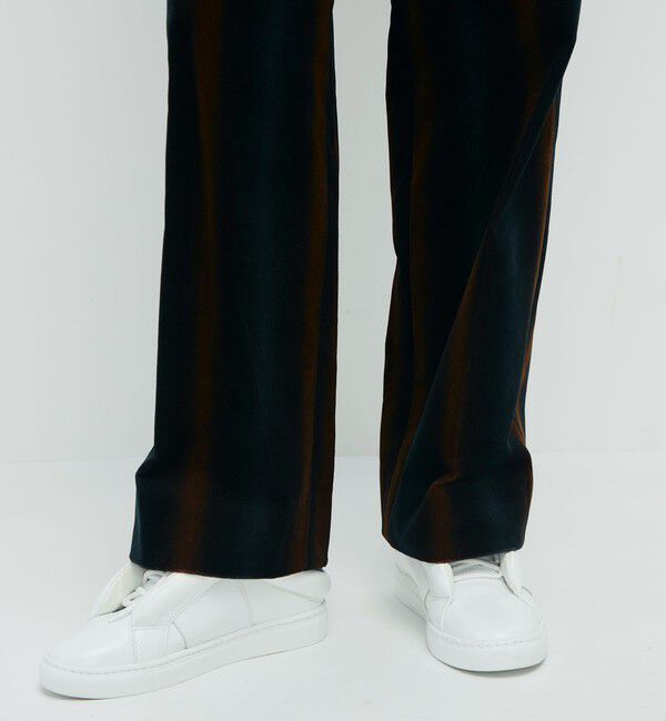 CABaN「ベロア グラデーションストライプパンツ」|チノ|