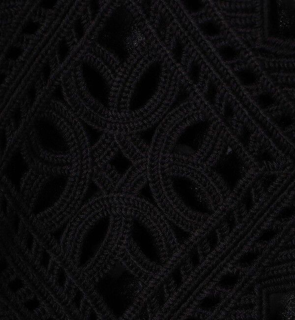 Ballsey「ダイヤモチーフエンブロイダリー クルーネックジャケット」|ノーカラージャケット|