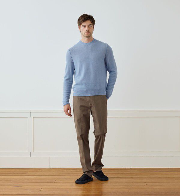 JAMES PERSE「ソフトフェザーウェイトカシミヤ  クルーネックプルオーバー MOKC3669」|ニット・セーター|