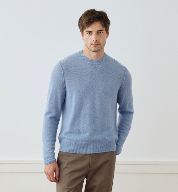 JAMES PERSE「ソフトフェザーウェイトカシミヤ  クルーネックプルオーバー MOKC3669」|ニット・セーター|