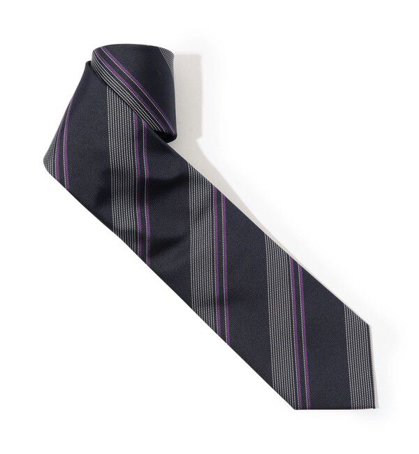 TOMORROWLAND GOODS「TOMORROWLAND シルク レジメンタルネクタイ」|ネクタイ・蝶ネクタイ|68 ネイビー系