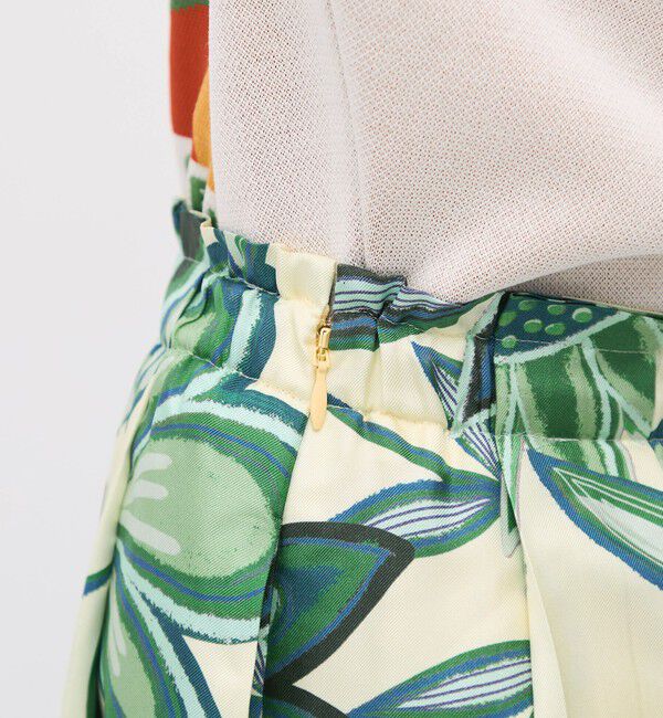 CABaN「シルクツイル COLETTEフラワープリントスカート」|スカート|